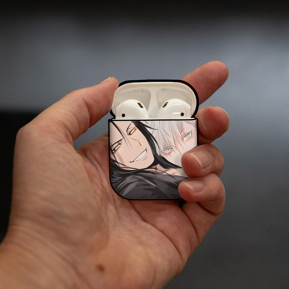 SPY×FAMILY间谍家家酒 AirPods 第2世代保護ケース ハードシェル ブラック 耐衝撃・防指紋・カラビナ付き