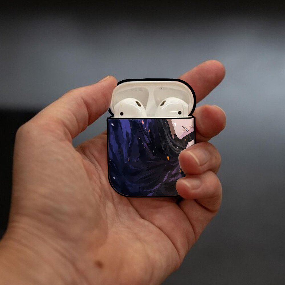 SPY×FAMILY间谍家家酒 AirPods 第2世代保護ケース ハードシェル ブラック 耐衝撃・防指紋・カラビナ付き