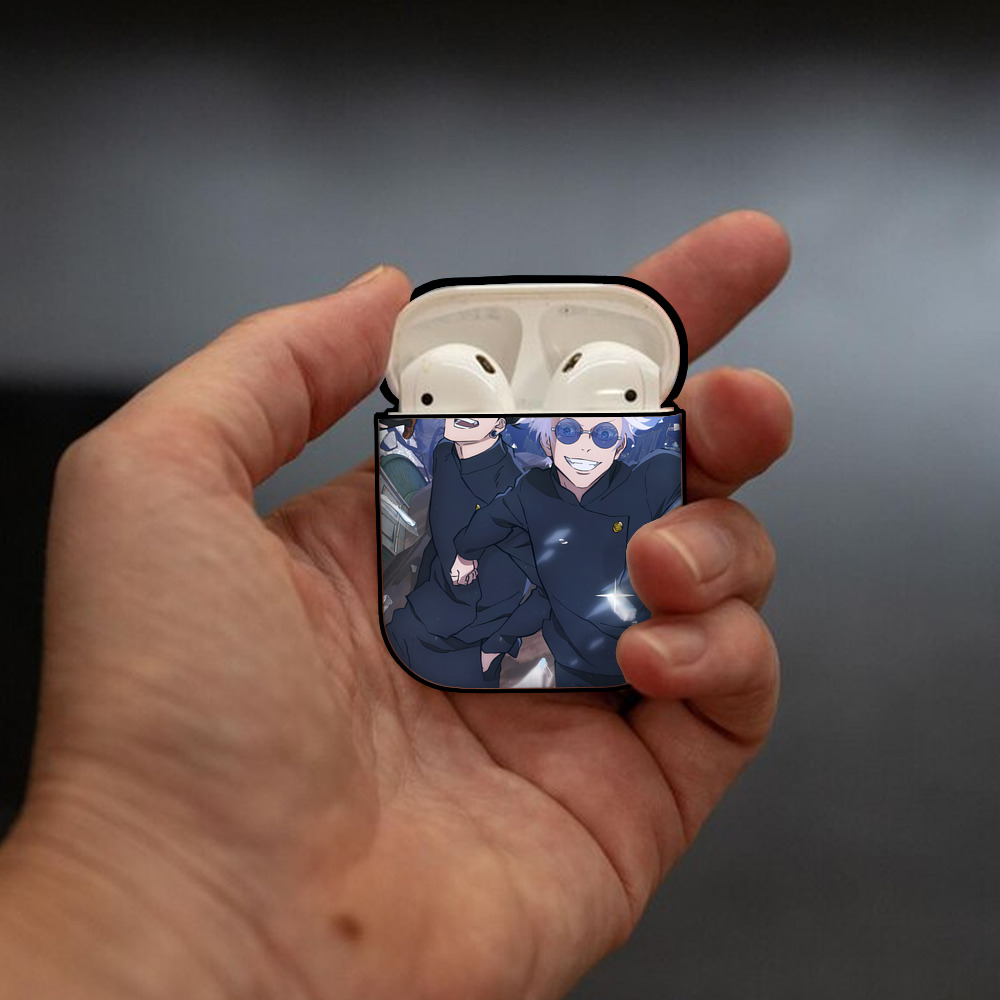 SPY×FAMILY间谍家家酒 AirPods 第2世代保護ケース ハードシェル ブラック 耐衝撃・防指紋・カラビナ付き