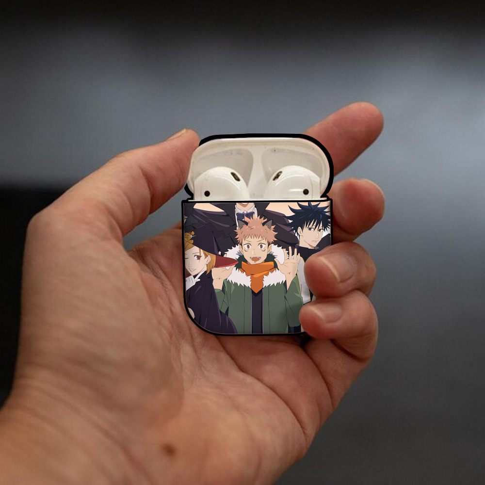 SPY×FAMILY间谍家家酒 AirPods 第2世代保護ケース ハードシェル ブラック 耐衝撃・防指紋・カラビナ付き