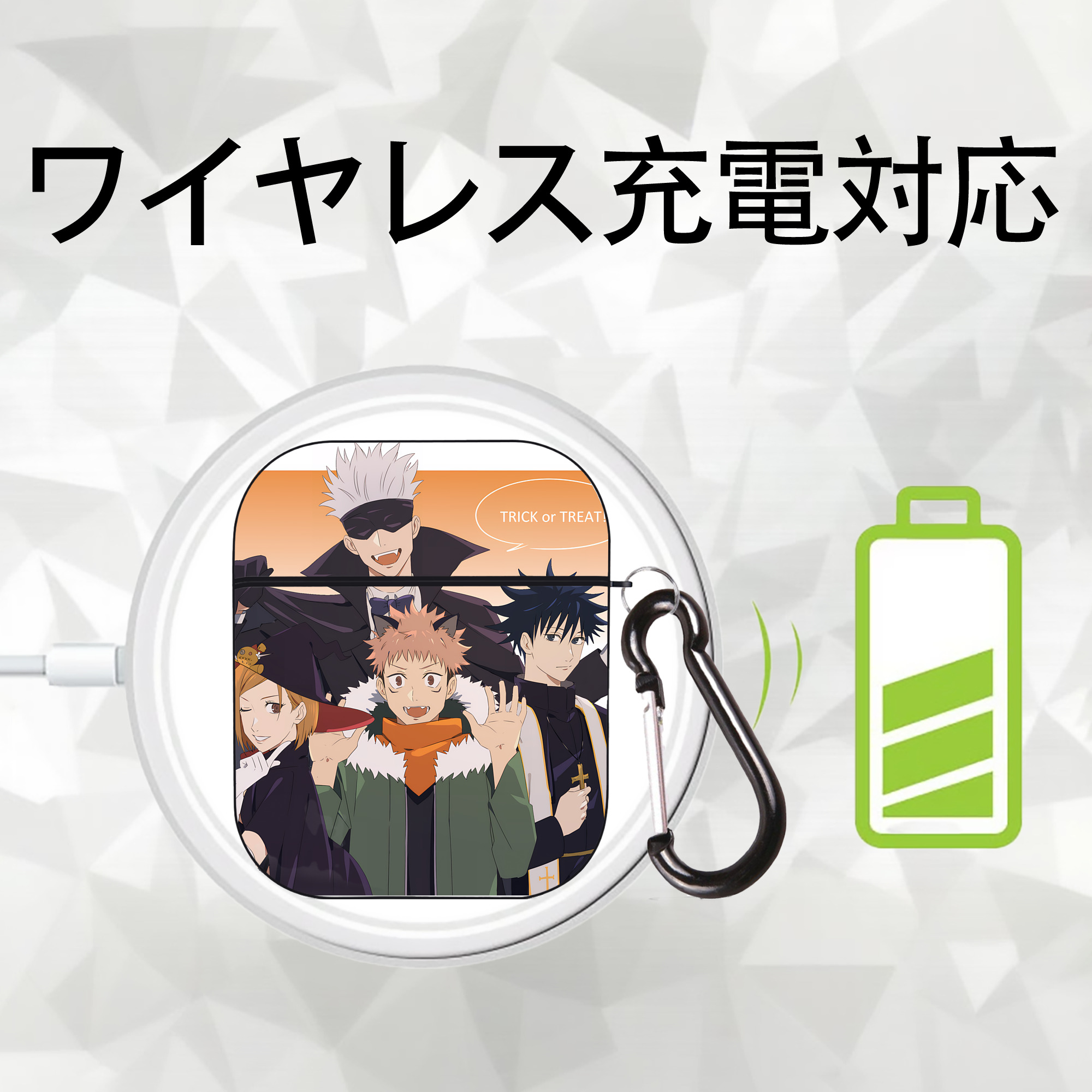SPY×FAMILY间谍家家酒 AirPods 第2世代保護ケース ハードシェル ブラック 耐衝撃・防指紋・カラビナ付き