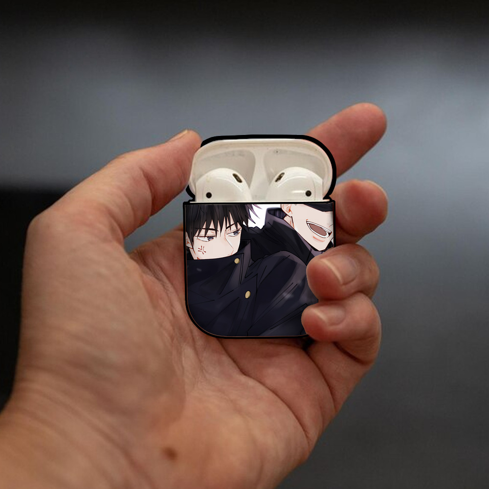 SPY×FAMILY间谍家家酒 AirPods 第2世代保護ケース ハードシェル ブラック 耐衝撃・防指紋・カラビナ付き