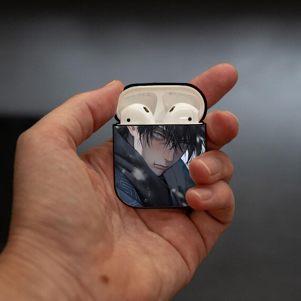 SPY×FAMILY间谍家家酒 AirPods 第2世代保護ケース ハードシェル ブラック 耐衝撃・防指紋・カラビナ付き
