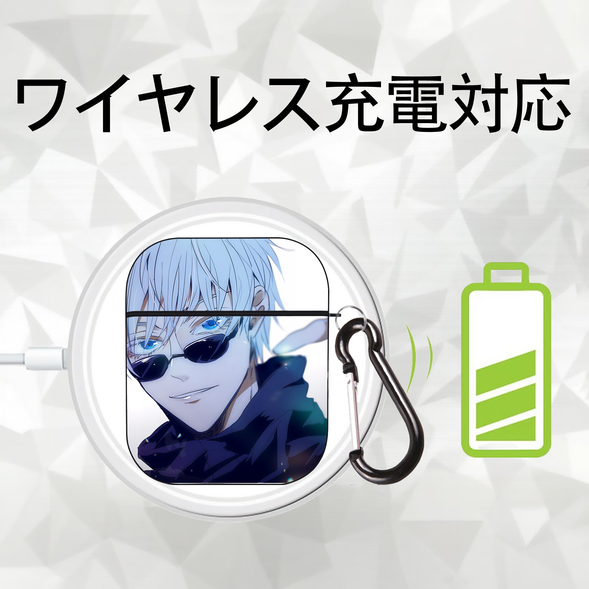 SPY×FAMILY间谍家家酒 AirPods 第2世代保護ケース ハードシェル ブラック 耐衝撃・防指紋・カラビナ付き