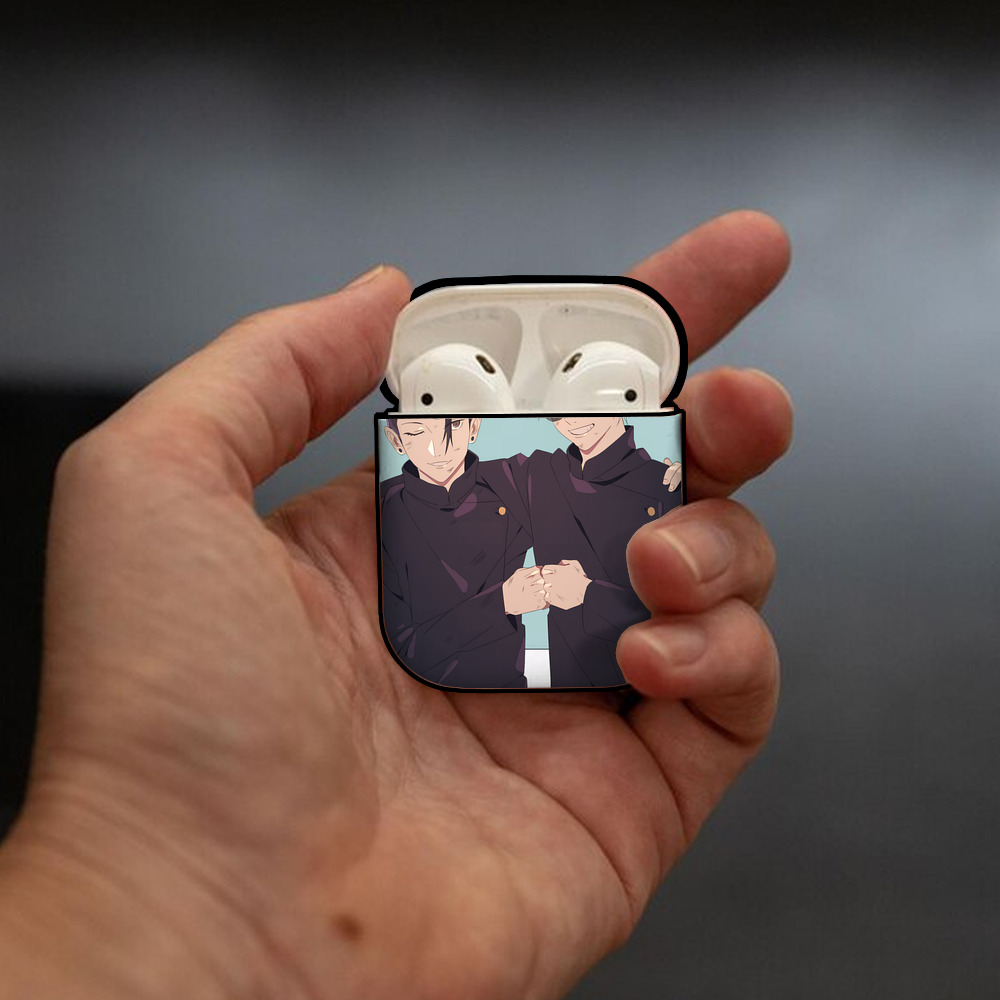 SPY×FAMILY间谍家家酒 AirPods 第2世代保護ケース ハードシェル ブラック 耐衝撃・防指紋・カラビナ付き
