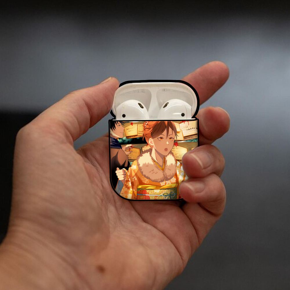 SPY×FAMILY间谍家家酒 AirPods 第2世代保護ケース ハードシェル ブラック 耐衝撃・防指紋・カラビナ付き