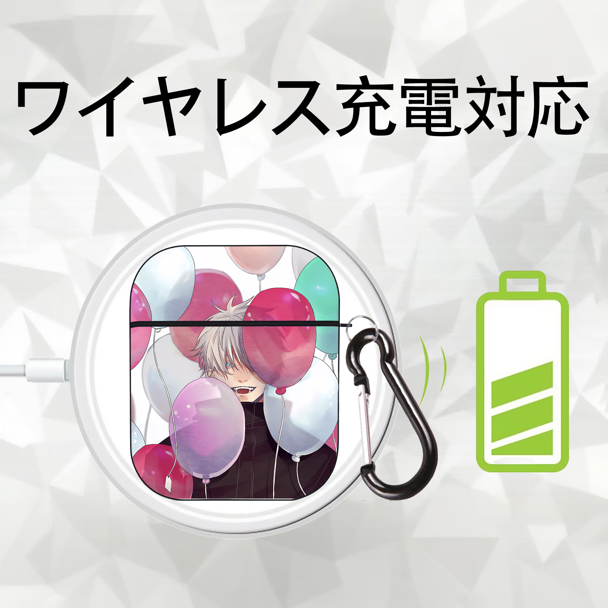 SPY×FAMILY间谍家家酒 AirPods 第2世代保護ケース ハードシェル ブラック 耐衝撃・防指紋・カラビナ付き
