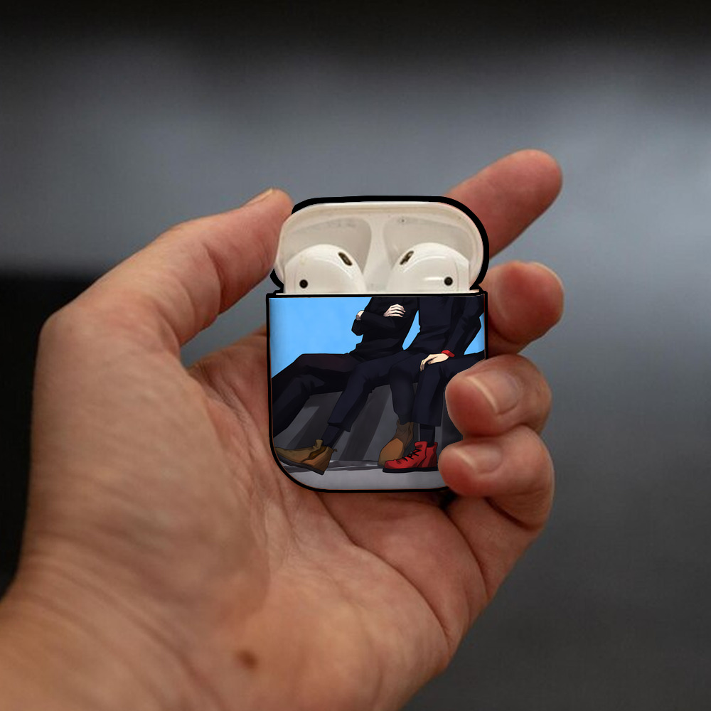 SPY×FAMILY间谍家家酒 AirPods 第2世代保護ケース ハードシェル ブラック 耐衝撃・防指紋・カラビナ付き