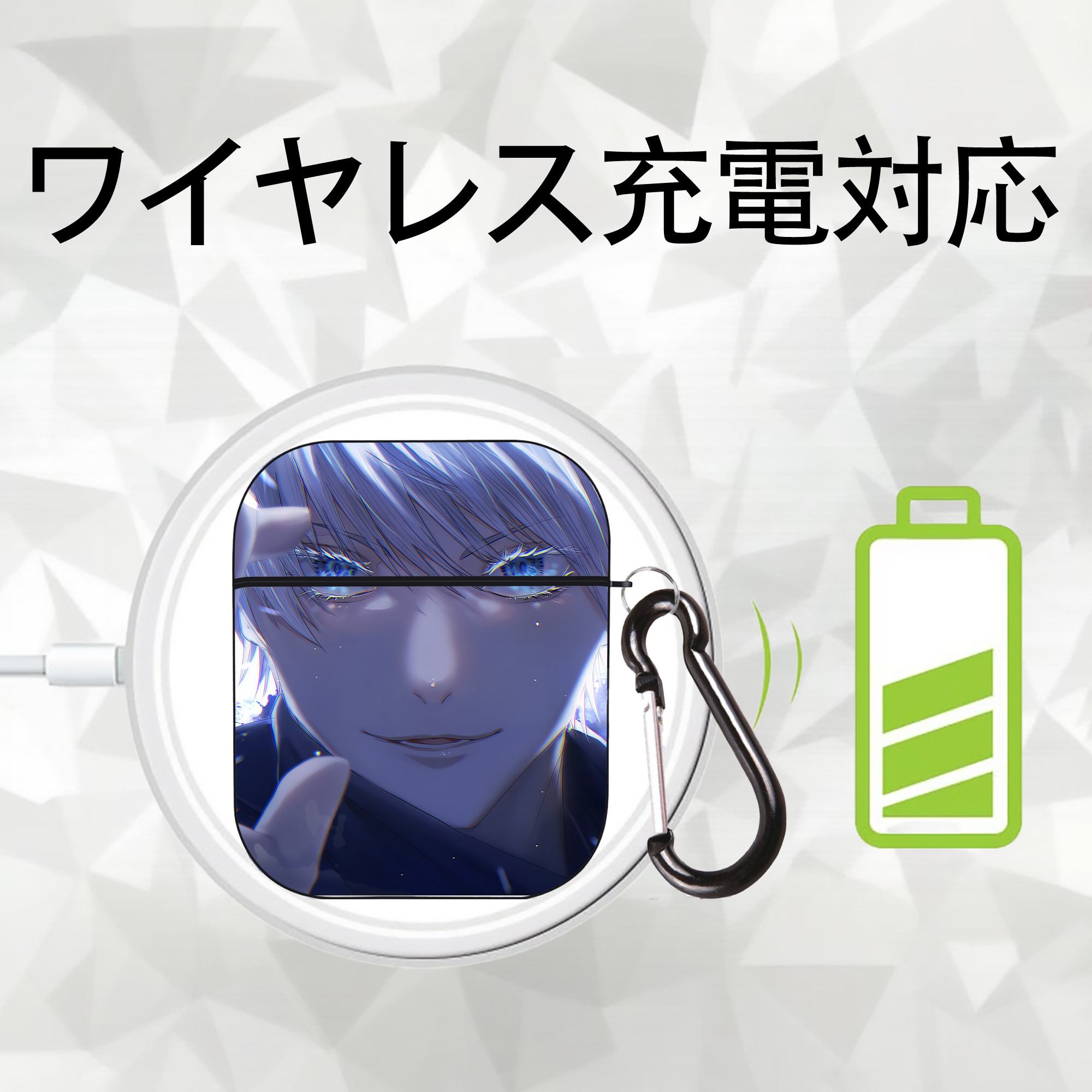 SPY×FAMILY间谍家家酒 AirPods 第2世代保護ケース ハードシェル ブラック 耐衝撃・防指紋・カラビナ付き