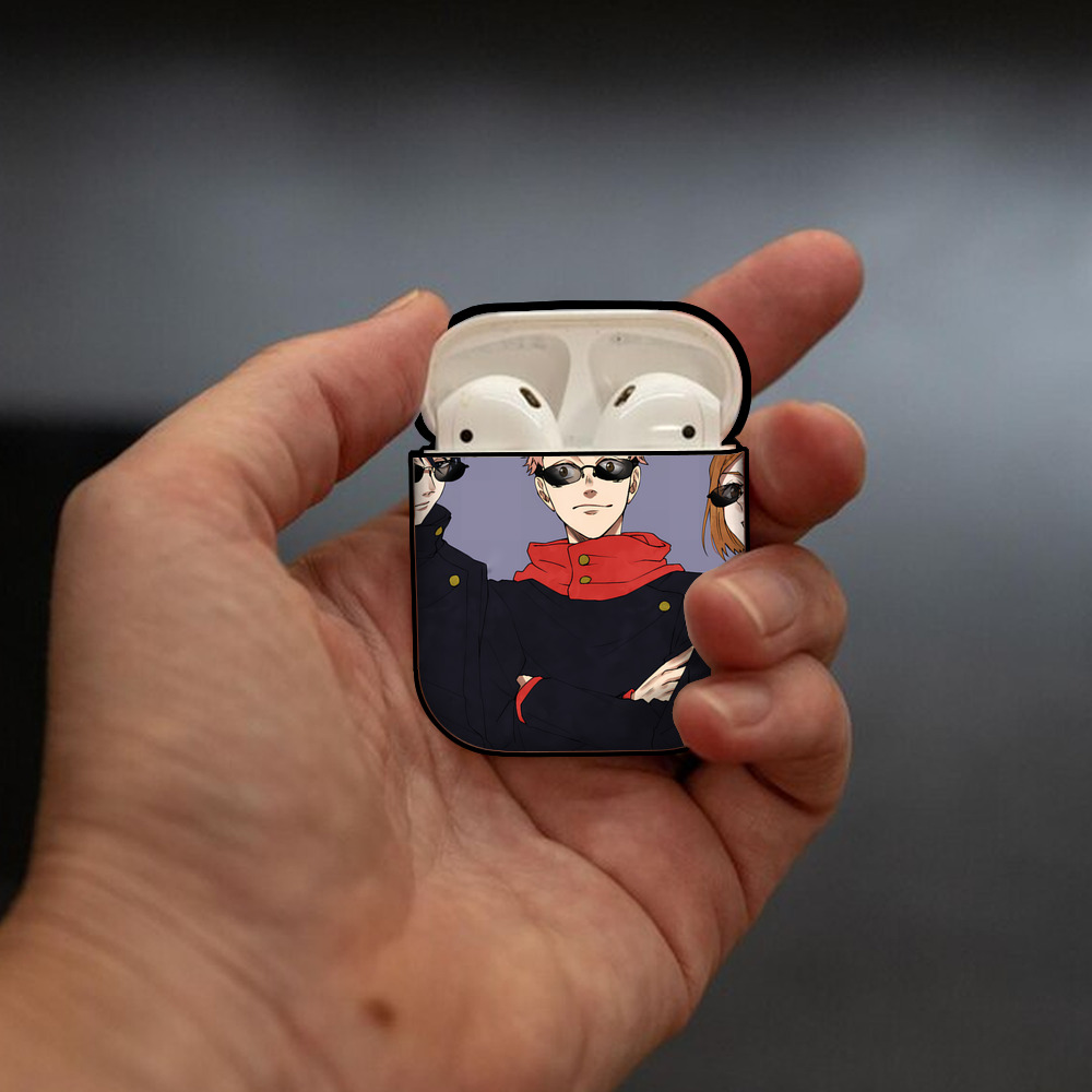SPY×FAMILY间谍家家酒 AirPods 第2世代保護ケース ハードシェル ブラック 耐衝撃・防指紋・カラビナ付き