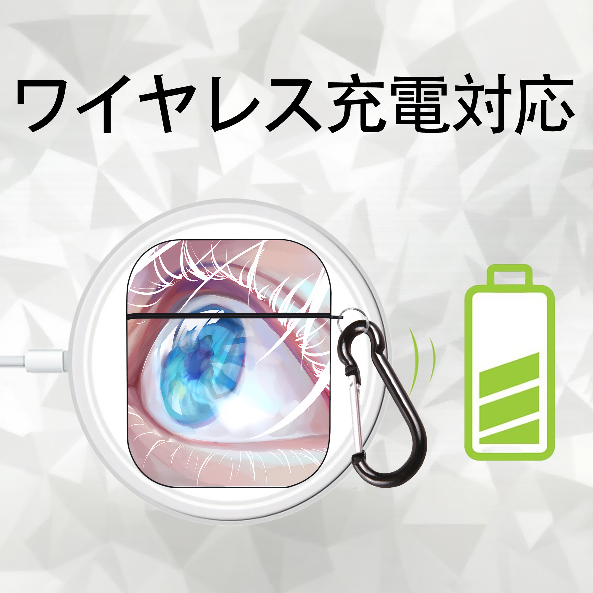 SPY×FAMILY间谍家家酒 AirPods 第2世代保護ケース ハードシェル ブラック 耐衝撃・防指紋・カラビナ付き