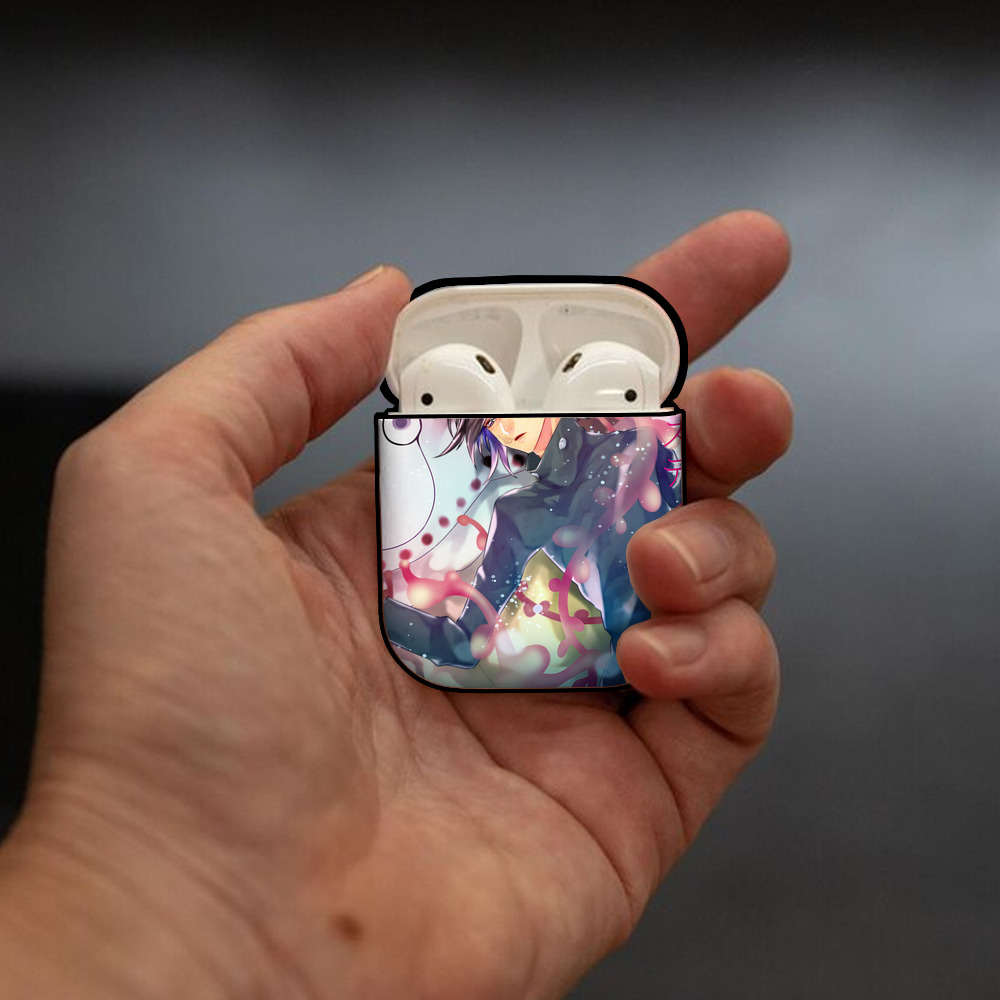 SPY×FAMILY间谍家家酒 AirPods 第2世代保護ケース ハードシェル ブラック 耐衝撃・防指紋・カラビナ付き