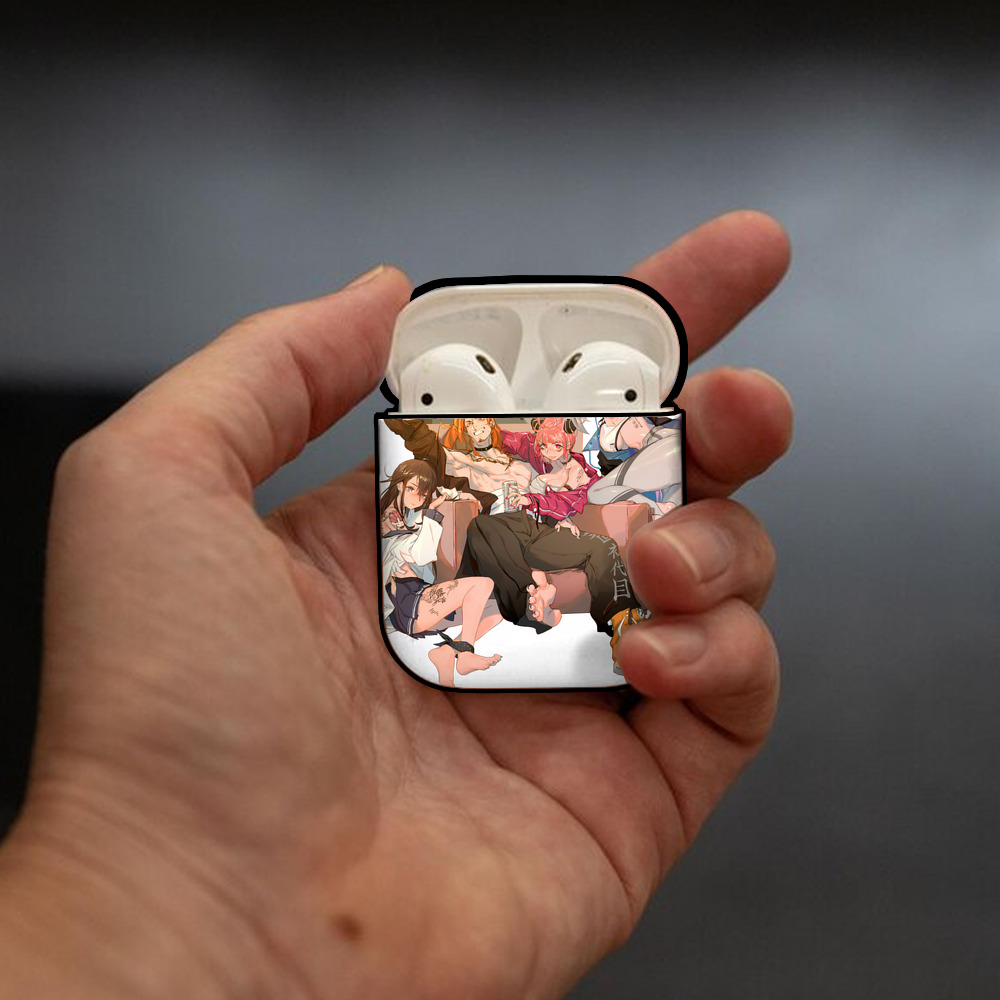 SPY×FAMILY间谍家家酒 AirPods 第2世代保護ケース ハードシェル ブラック 耐衝撃・防指紋・カラビナ付き