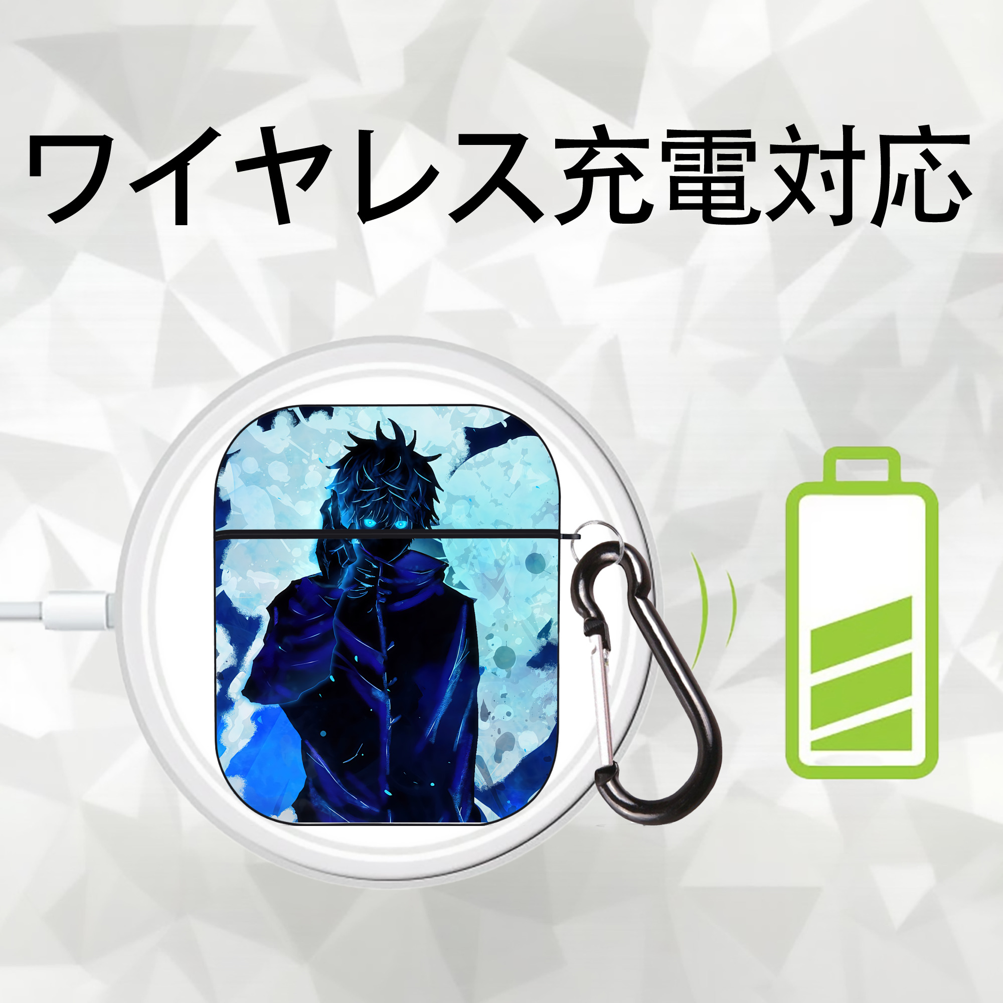 SPY×FAMILY间谍家家酒 AirPods 第2世代保護ケース ハードシェル ブラック 耐衝撃・防指紋・カラビナ付き
