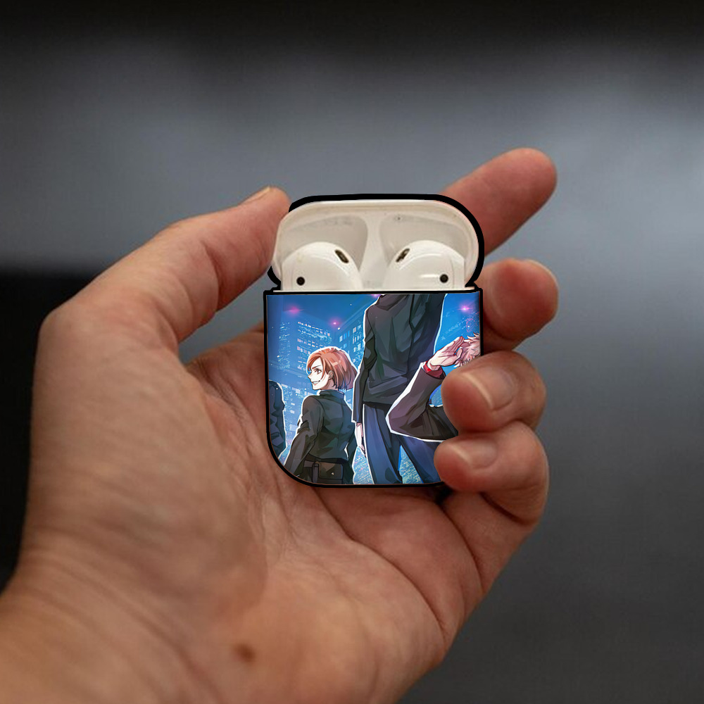 SPY×FAMILY间谍家家酒 AirPods 第2世代保護ケース ハードシェル ブラック 耐衝撃・防指紋・カラビナ付き