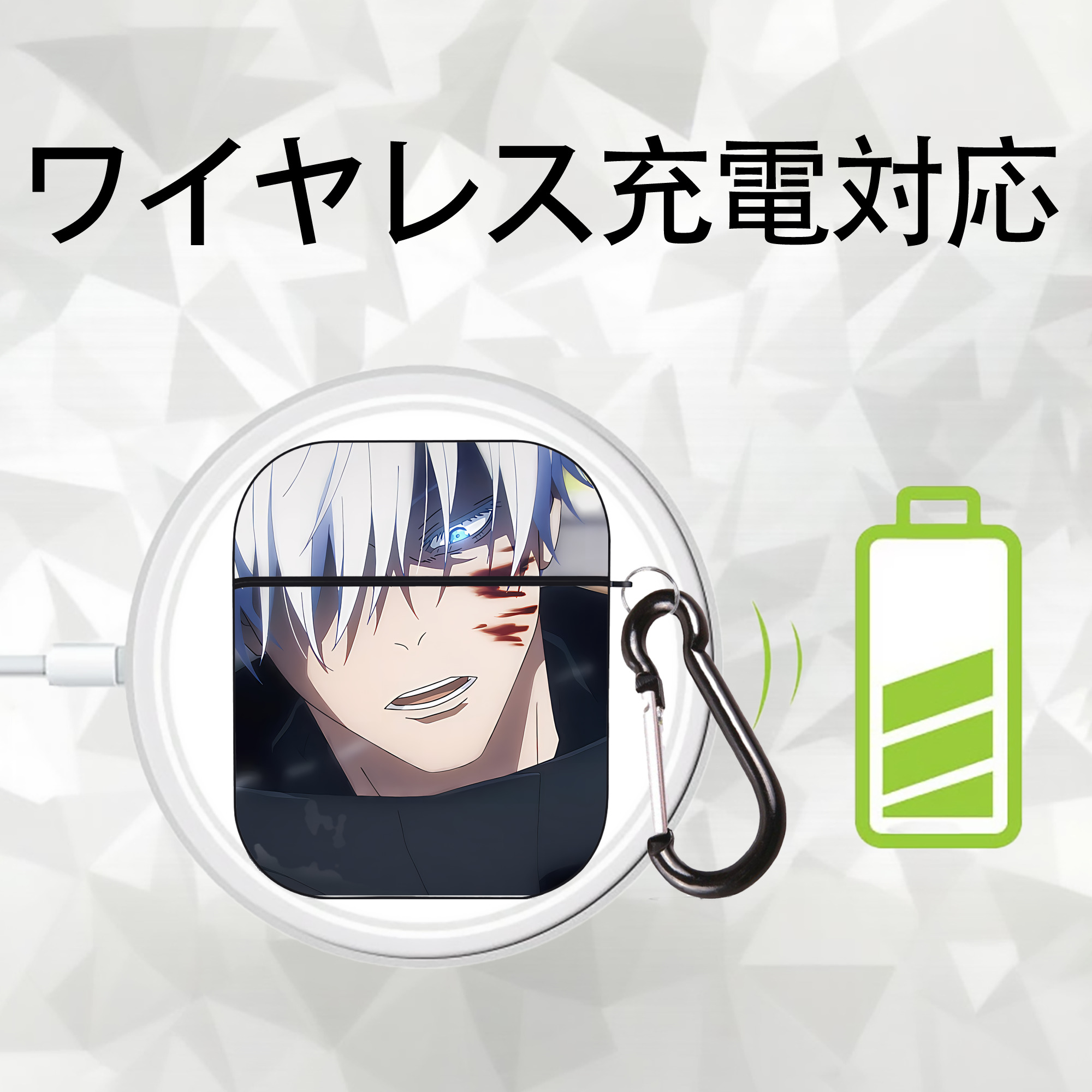 SPY×FAMILY间谍家家酒 AirPods 第2世代保護ケース ハードシェル ブラック 耐衝撃・防指紋・カラビナ付き