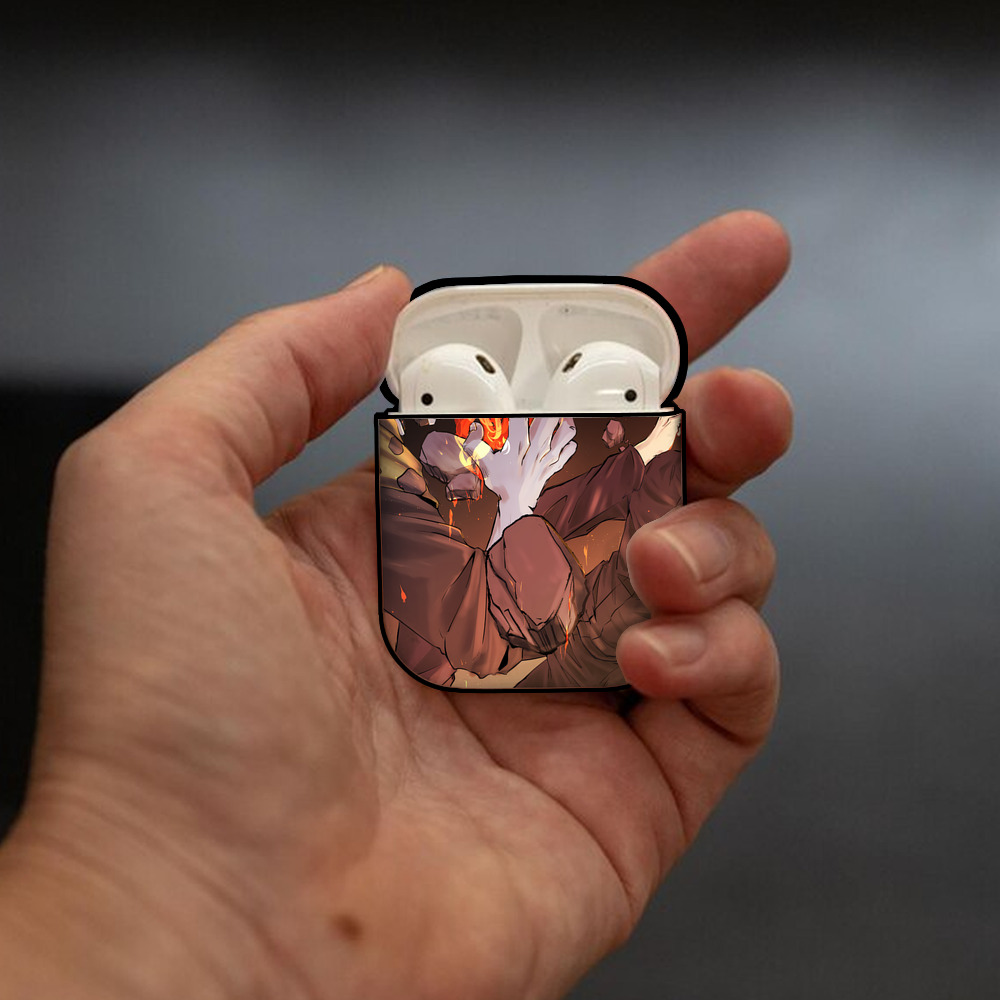 SPY×FAMILY间谍家家酒 AirPods 第2世代保護ケース ハードシェル ブラック 耐衝撃・防指紋・カラビナ付き
