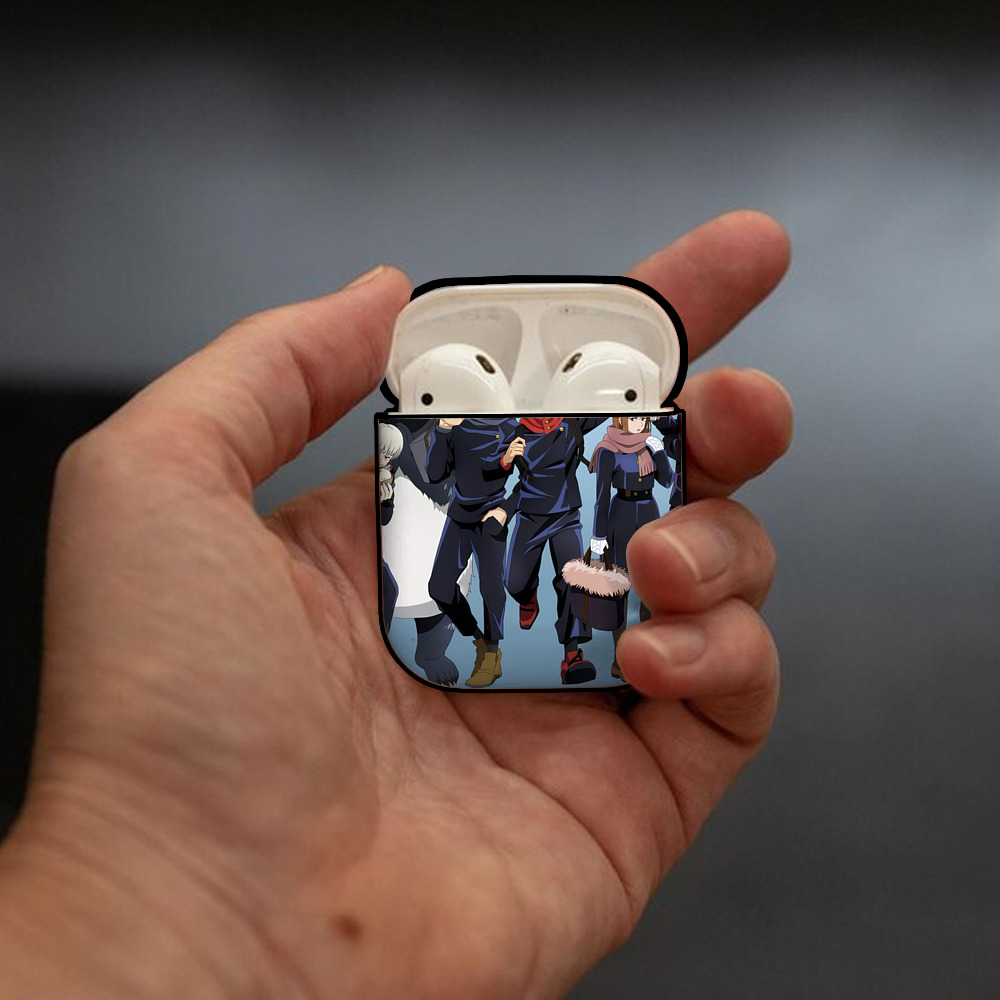 SPY×FAMILY间谍家家酒 AirPods 第2世代保護ケース ハードシェル ブラック 耐衝撃・防指紋・カラビナ付き