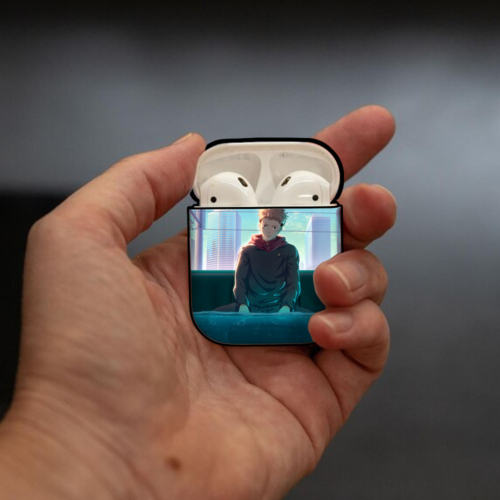 SPY×FAMILY间谍家家酒 AirPods 第2世代保護ケース ハードシェル ブラック 耐衝撃・防指紋・カラビナ付き