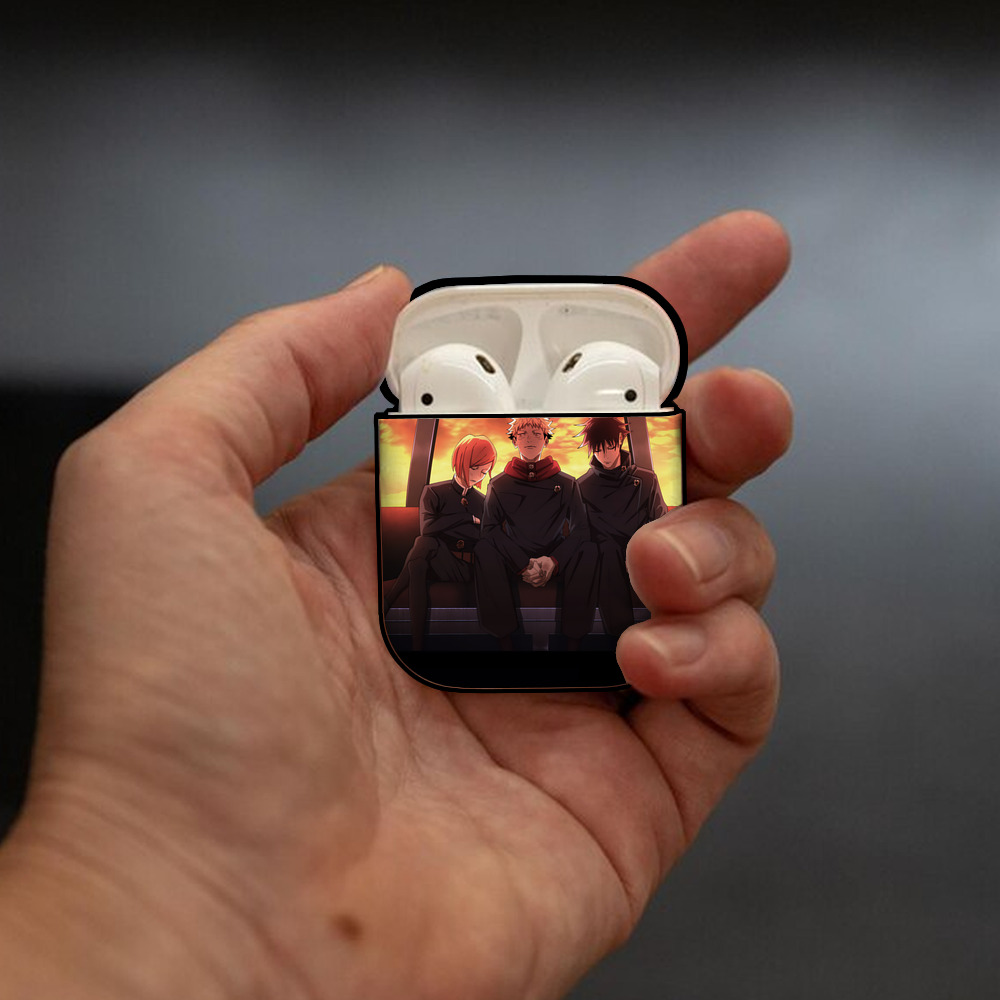 SPY×FAMILY间谍家家酒 AirPods 第2世代保護ケース ハードシェル ブラック 耐衝撃・防指紋・カラビナ付き