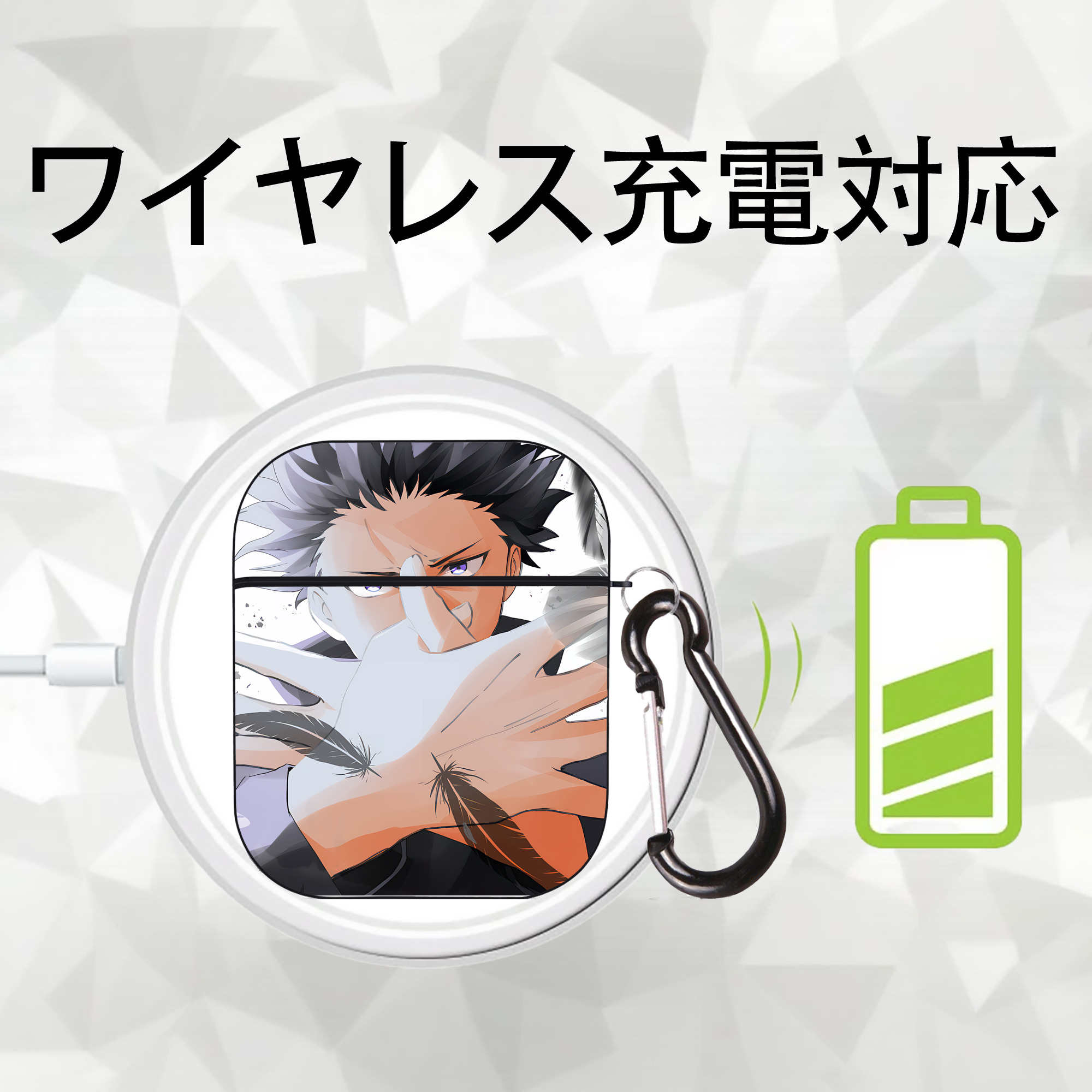 SPY×FAMILY间谍家家酒 AirPods 第2世代保護ケース ハードシェル ブラック 耐衝撃・防指紋・カラビナ付き