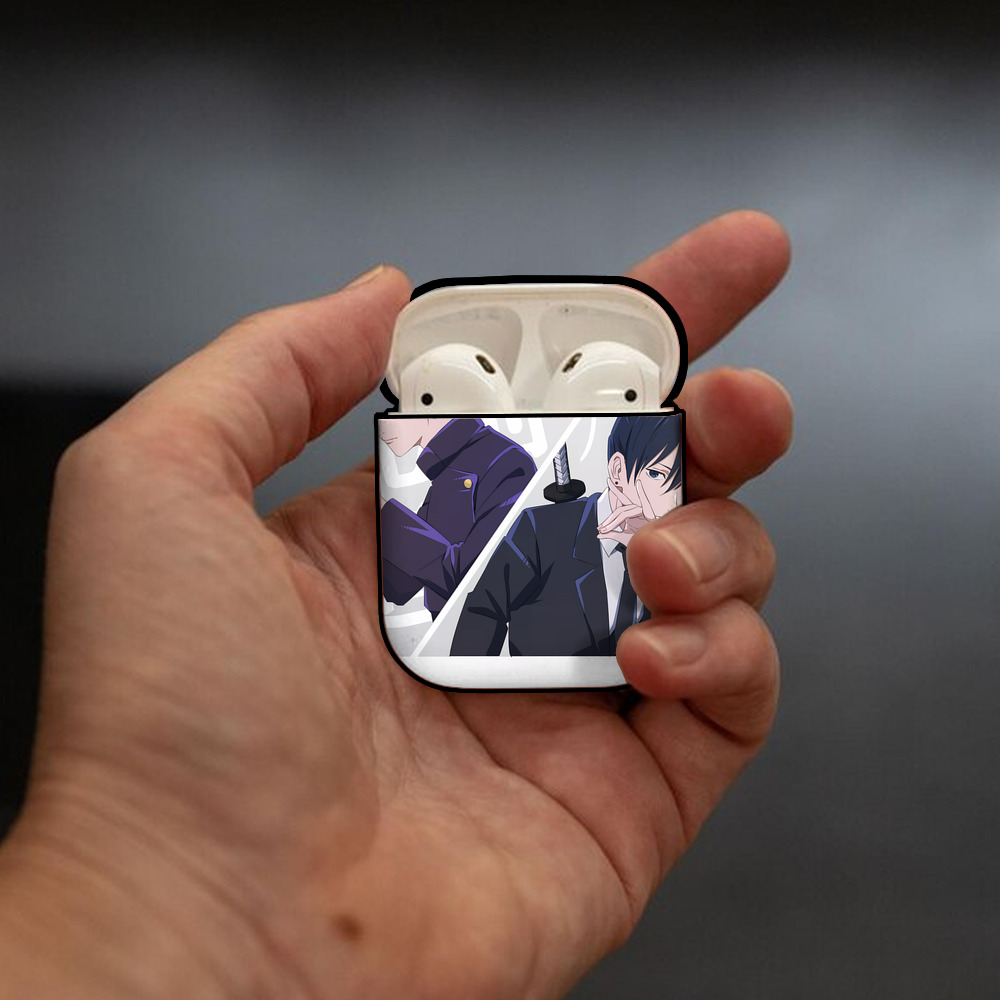 SPY×FAMILY间谍家家酒 AirPods 第2世代保護ケース ハードシェル ブラック 耐衝撃・防指紋・カラビナ付き