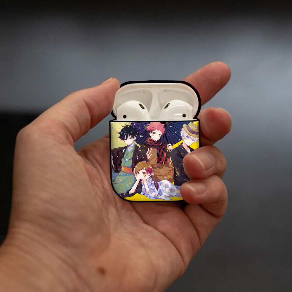 SPY×FAMILY间谍家家酒 AirPods 第2世代保護ケース ハードシェル ブラック 耐衝撃・防指紋・カラビナ付き