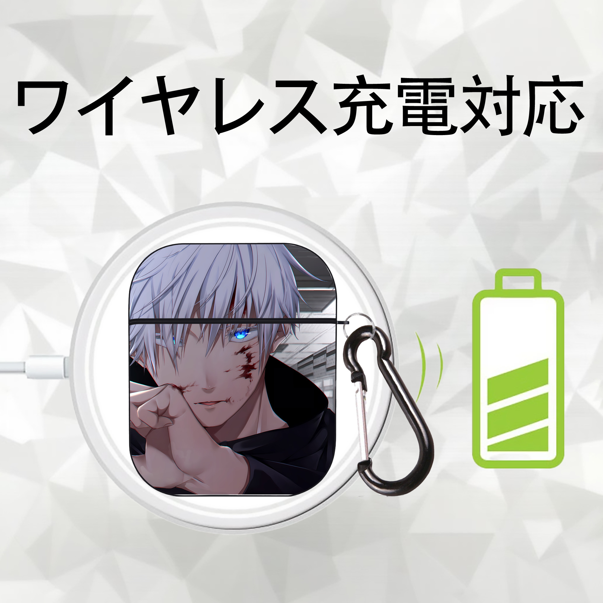 SPY×FAMILY间谍家家酒 AirPods 第2世代保護ケース ハードシェル ブラック 耐衝撃・防指紋・カラビナ付き
