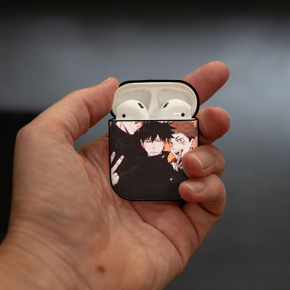 SPY×FAMILY间谍家家酒 AirPods 第2世代保護ケース ハードシェル ブラック 耐衝撃・防指紋・カラビナ付き