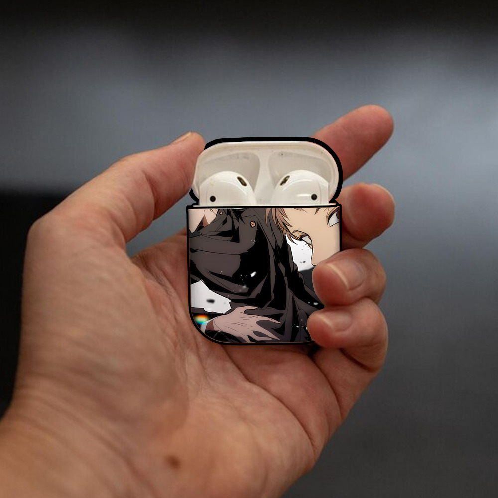 SPY×FAMILY间谍家家酒 AirPods 第2世代保護ケース ハードシェル ブラック 耐衝撃・防指紋・カラビナ付き