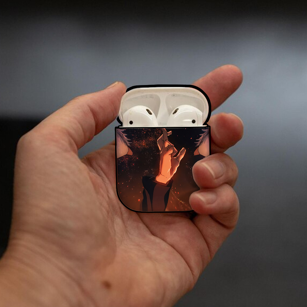 SPY×FAMILY间谍家家酒 AirPods 第2世代保護ケース ハードシェル ブラック 耐衝撃・防指紋・カラビナ付き
