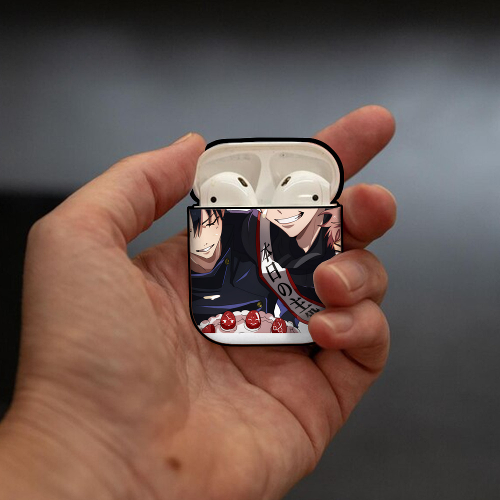 SPY×FAMILY间谍家家酒 AirPods 第2世代保護ケース ハードシェル ブラック 耐衝撃・防指紋・カラビナ付き