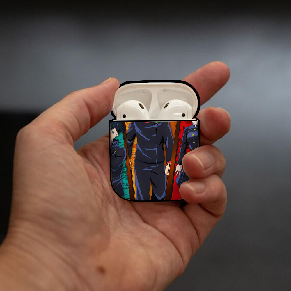 SPY×FAMILY间谍家家酒 AirPods 第2世代保護ケース ハードシェル ブラック 耐衝撃・防指紋・カラビナ付き