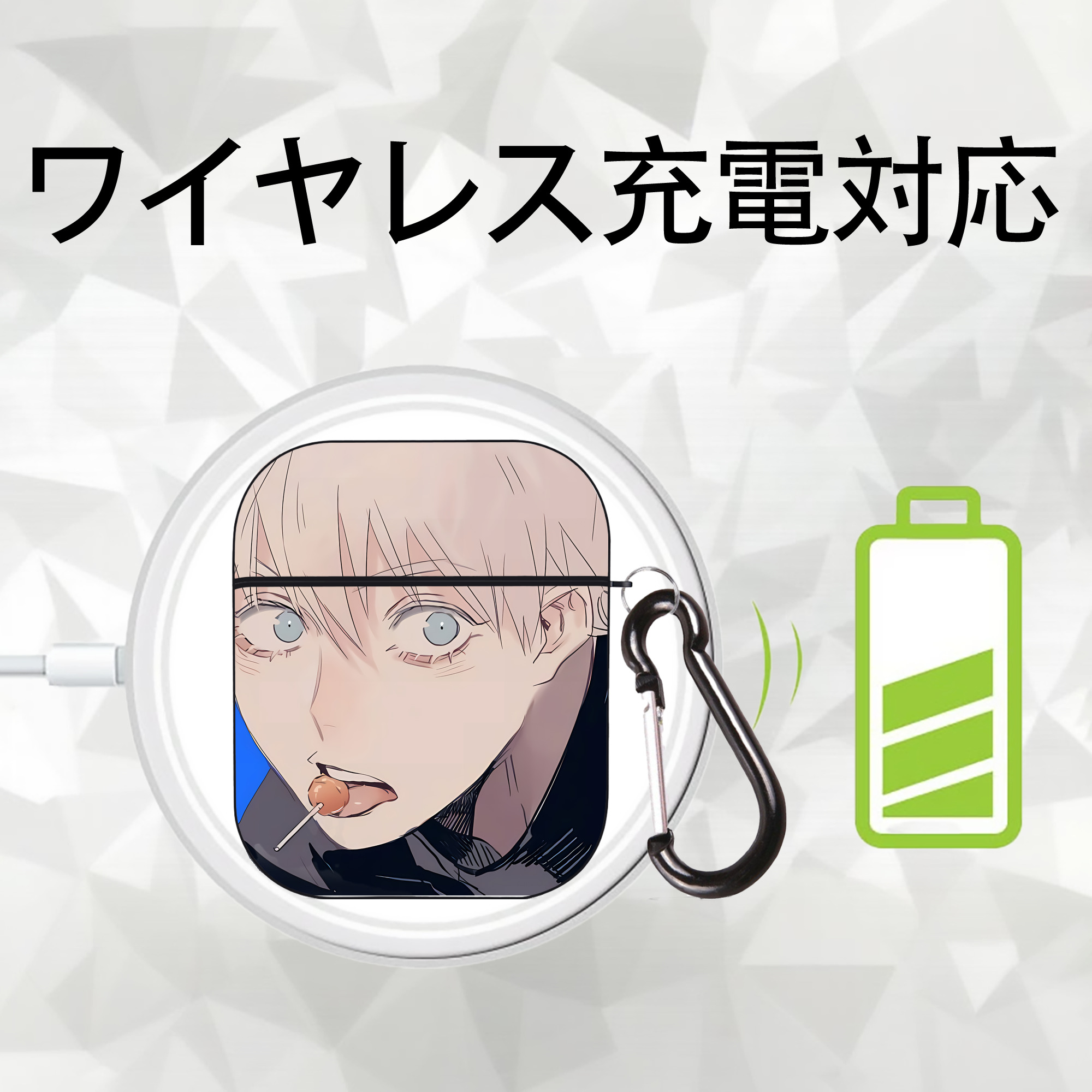 SPY×FAMILY间谍家家酒 AirPods 第2世代保護ケース ハードシェル ブラック 耐衝撃・防指紋・カラビナ付き