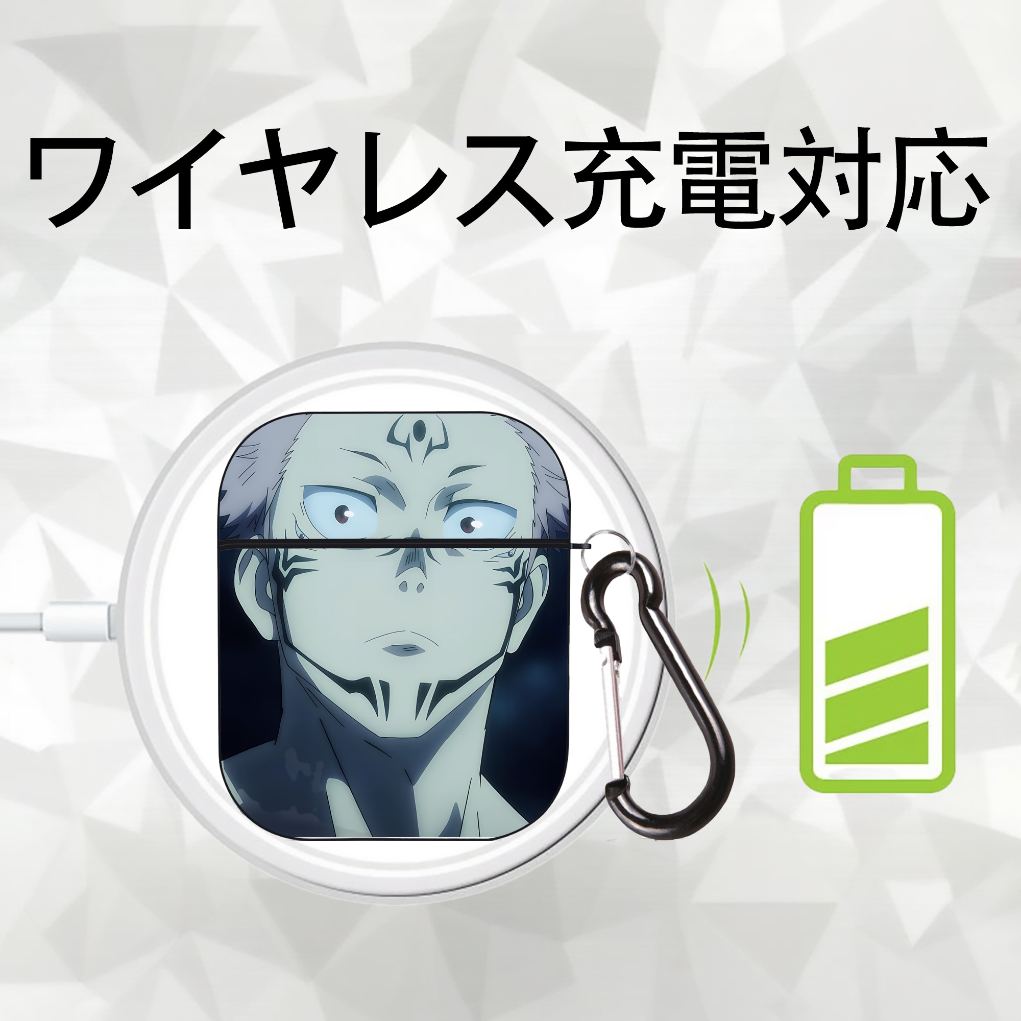 SPY×FAMILY间谍家家酒 AirPods 第2世代保護ケース ハードシェル ブラック 耐衝撃・防指紋・カラビナ付き
