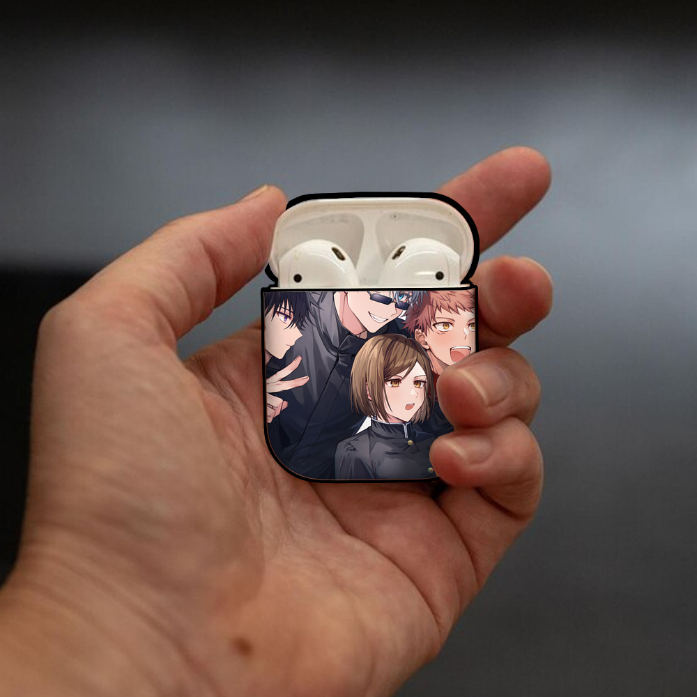 SPY×FAMILY间谍家家酒 AirPods 第2世代保護ケース ハードシェル ブラック 耐衝撃・防指紋・カラビナ付き