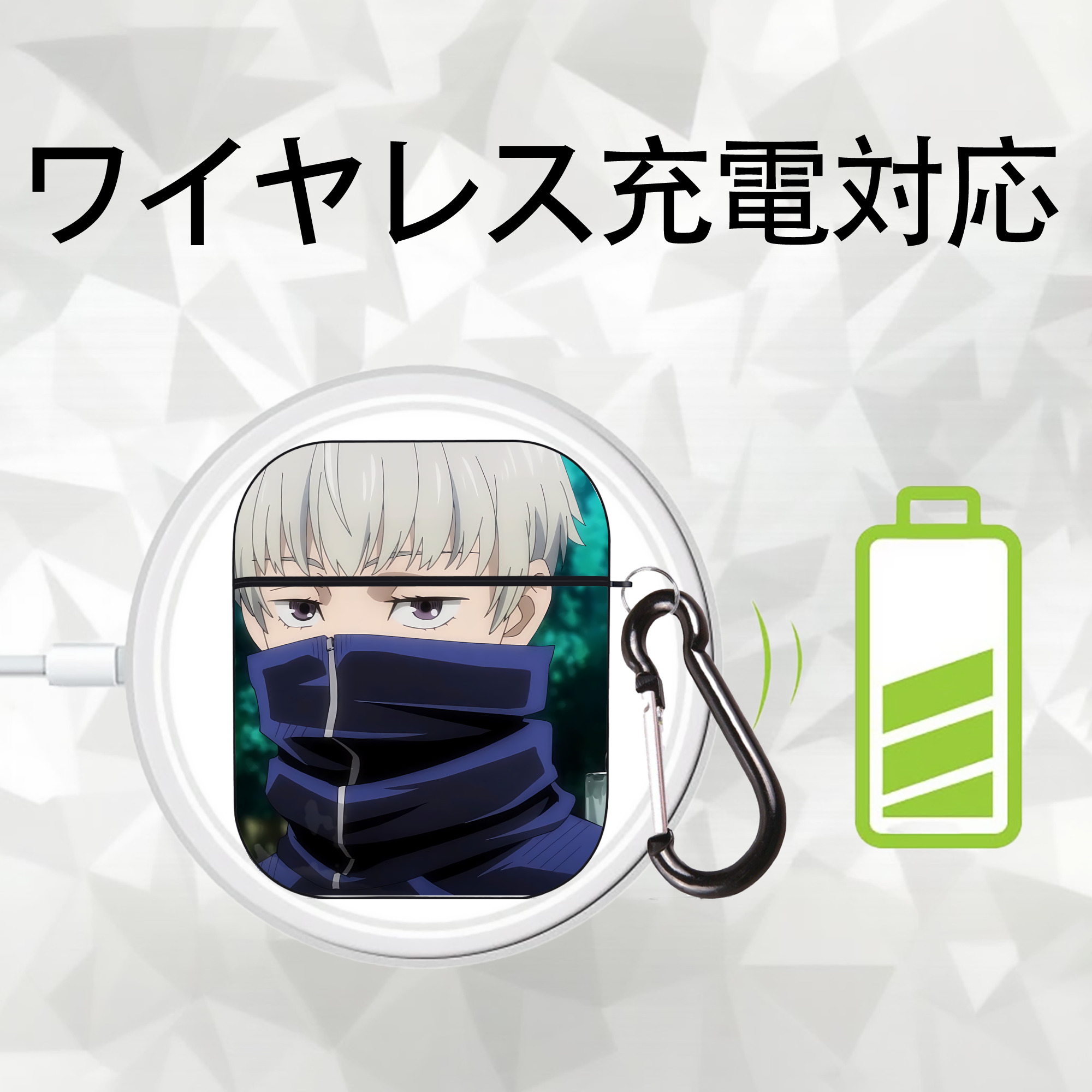 SPY×FAMILY间谍家家酒 AirPods 第2世代保護ケース ハードシェル ブラック 耐衝撃・防指紋・カラビナ付き