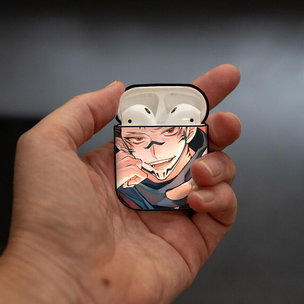 SPY×FAMILY间谍家家酒 AirPods 第2世代保護ケース ハードシェル ブラック 耐衝撃・防指紋・カラビナ付き