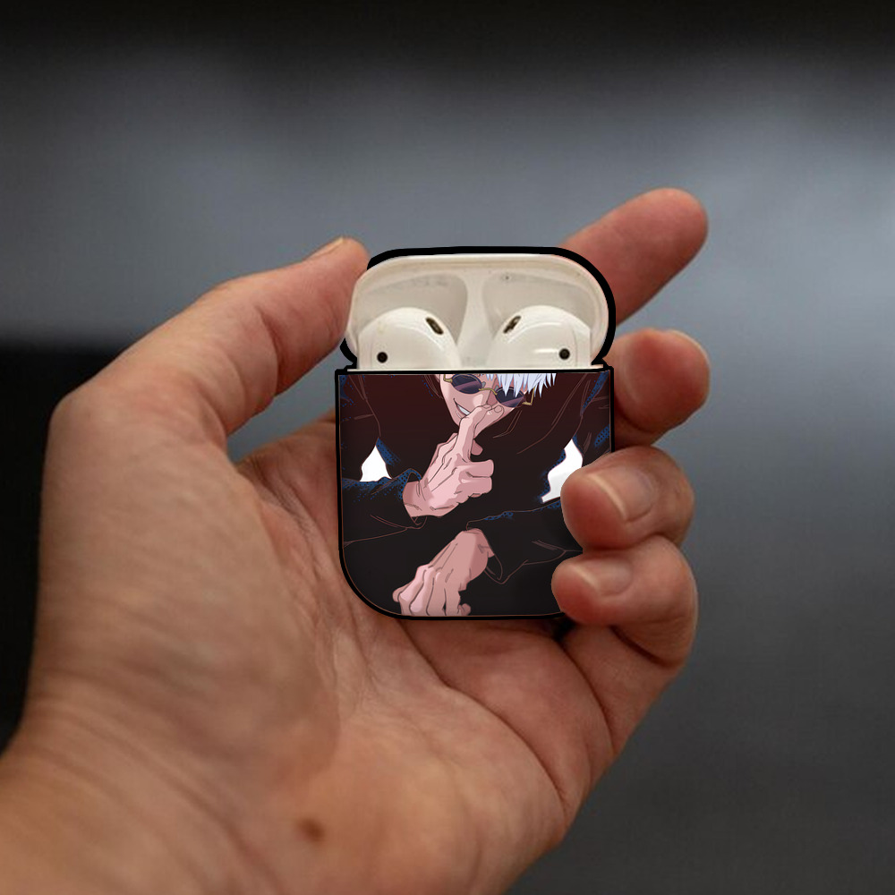 SPY×FAMILY间谍家家酒 AirPods 第2世代保護ケース ハードシェル ブラック 耐衝撃・防指紋・カラビナ付き
