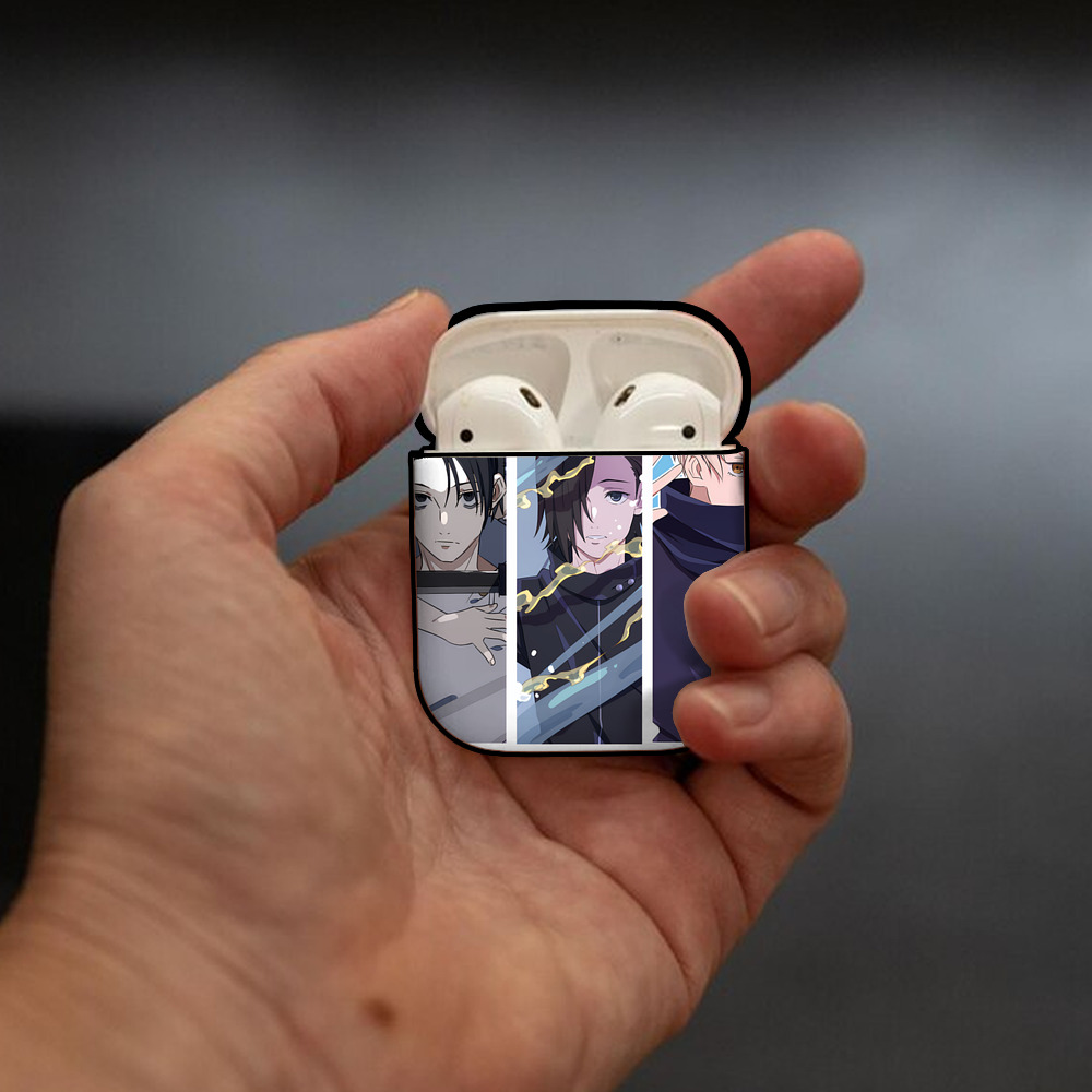 SPY×FAMILY间谍家家酒 AirPods 第2世代保護ケース ハードシェル ブラック 耐衝撃・防指紋・カラビナ付き