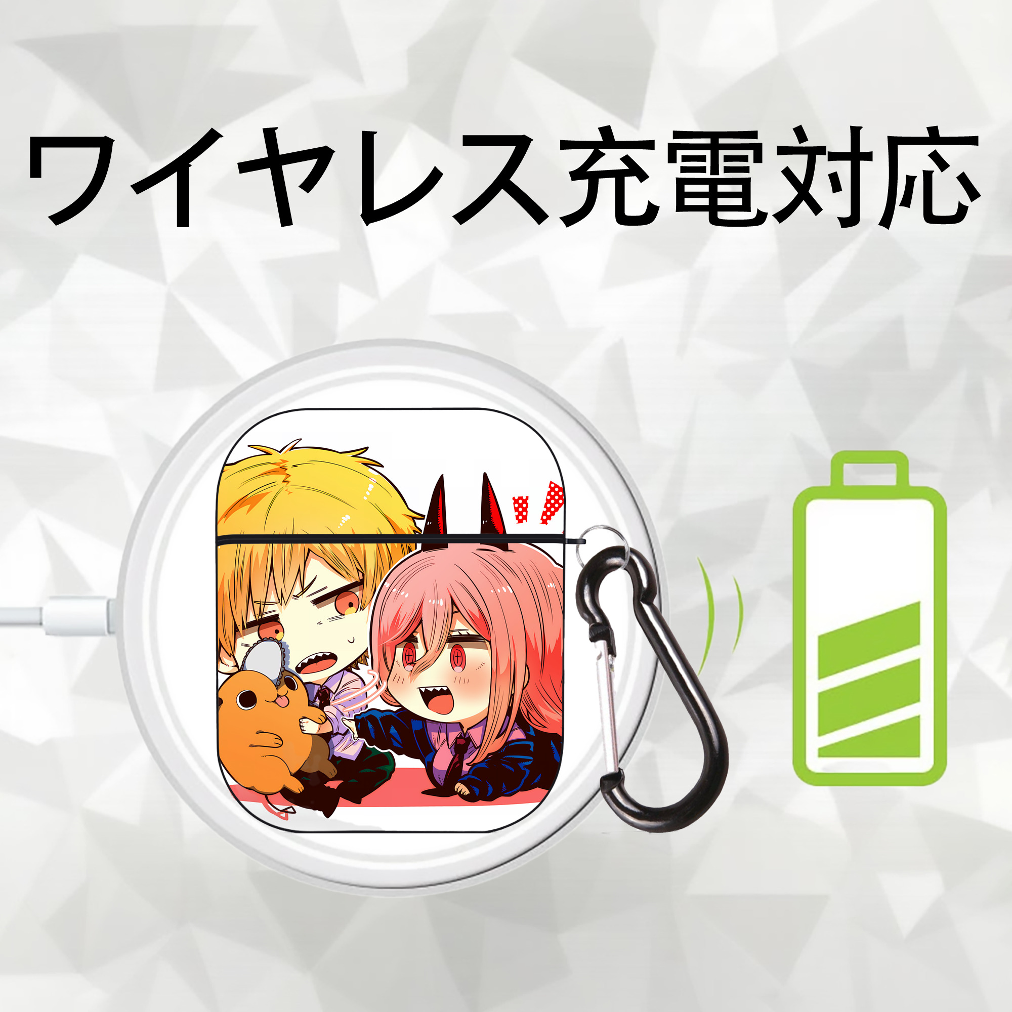 SPY×FAMILY间谍家家酒 AirPods 第2世代保護ケース ハードシェル ブラック 耐衝撃・防指紋・カラビナ付き