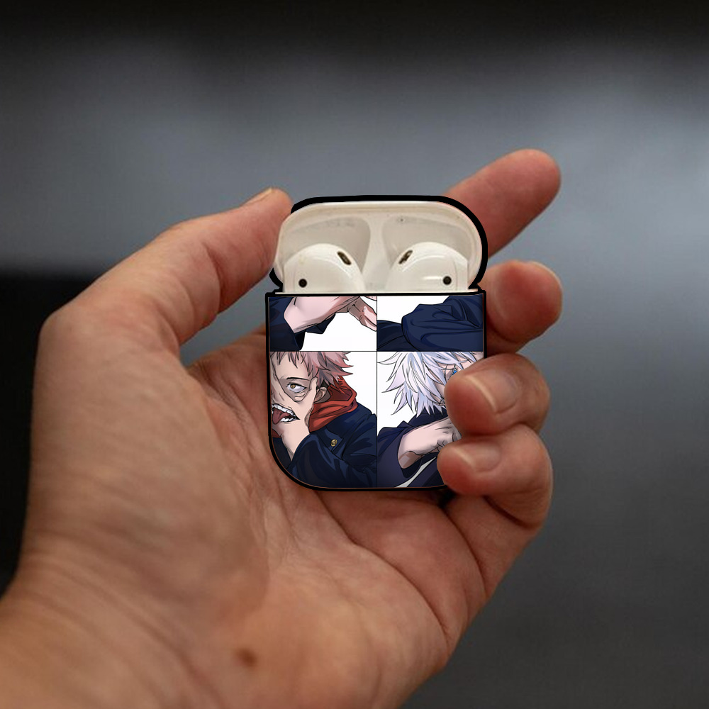 SPY×FAMILY间谍家家酒 AirPods 第2世代保護ケース ハードシェル ブラック 耐衝撃・防指紋・カラビナ付き