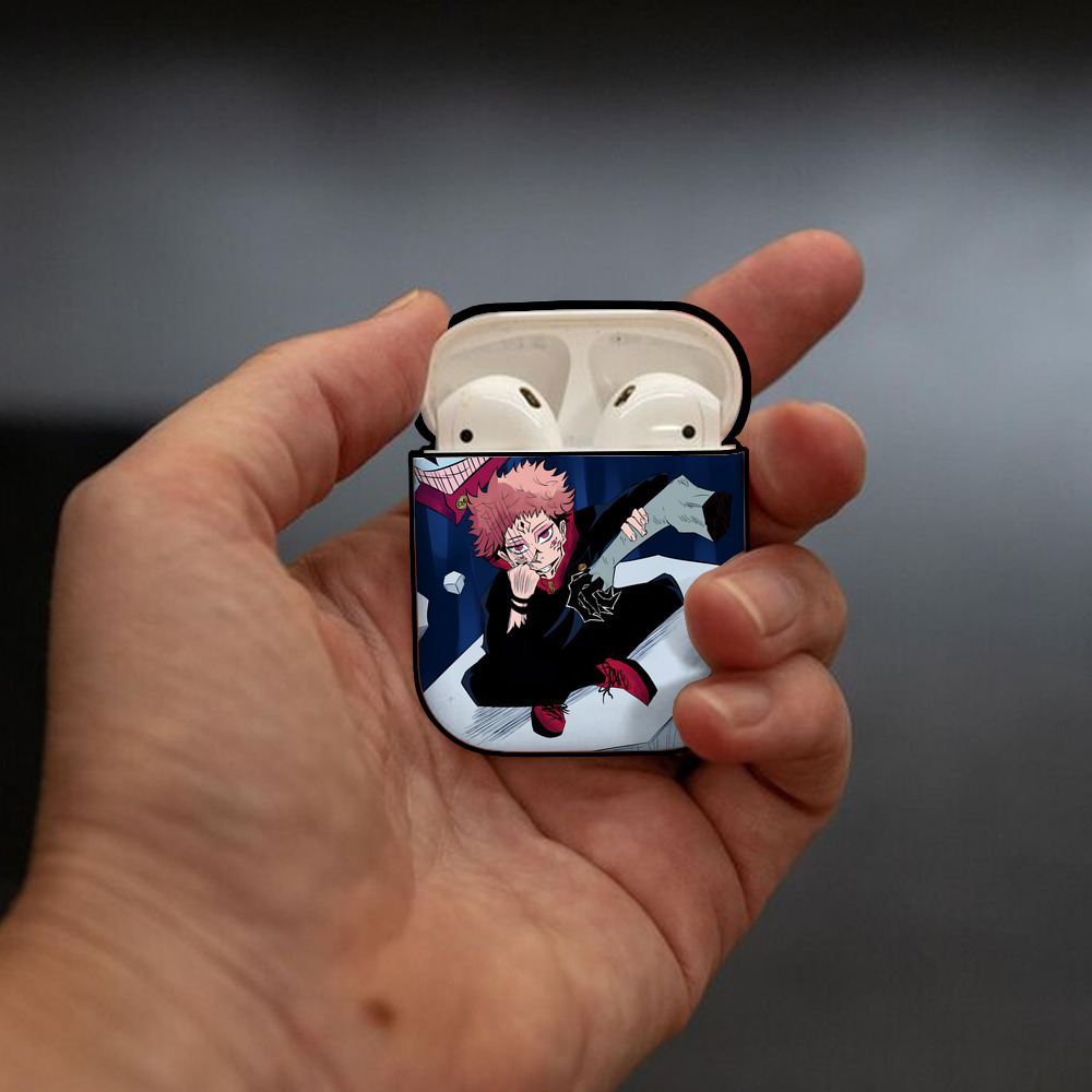 SPY×FAMILY间谍家家酒 AirPods 第2世代保護ケース ハードシェル ブラック 耐衝撃・防指紋・カラビナ付き