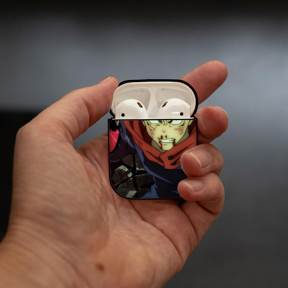 SPY×FAMILY间谍家家酒 AirPods 第2世代保護ケース ハードシェル ブラック 耐衝撃・防指紋・カラビナ付き