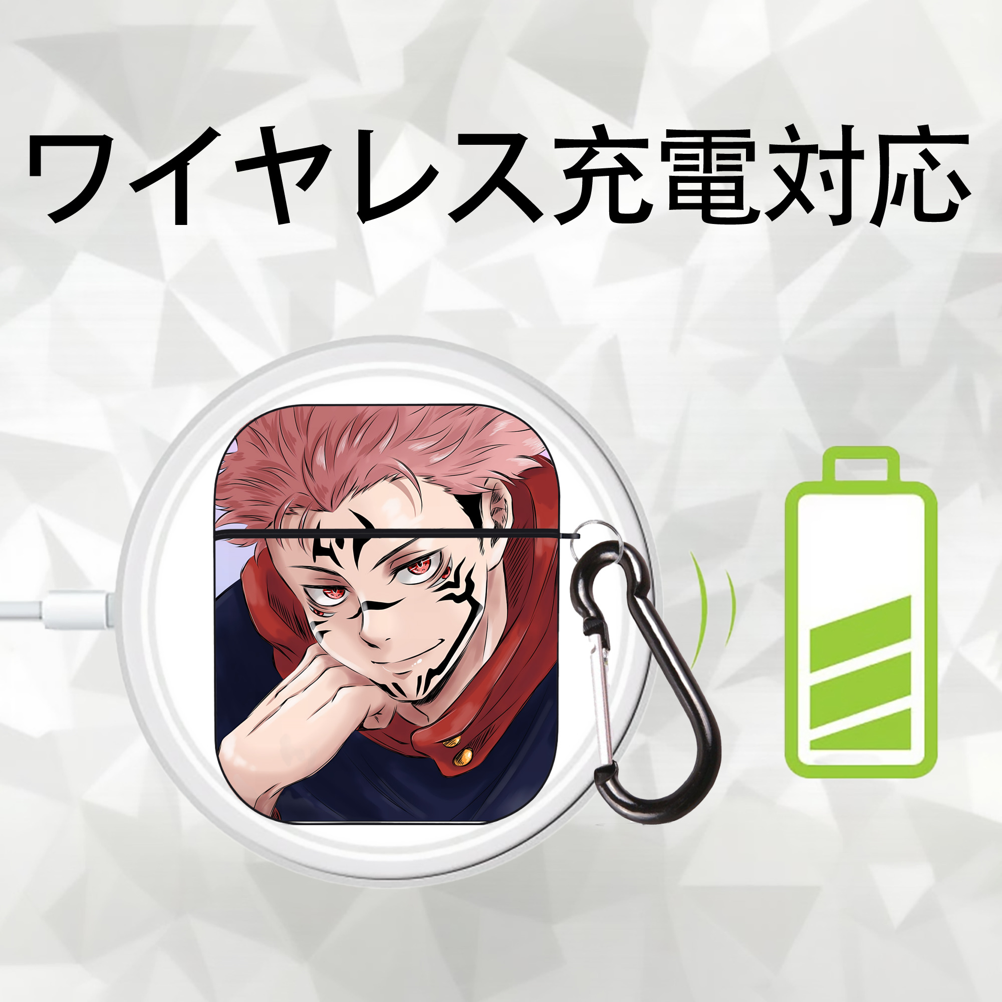 SPY×FAMILY间谍家家酒 AirPods 第2世代保護ケース ハードシェル ブラック 耐衝撃・防指紋・カラビナ付き