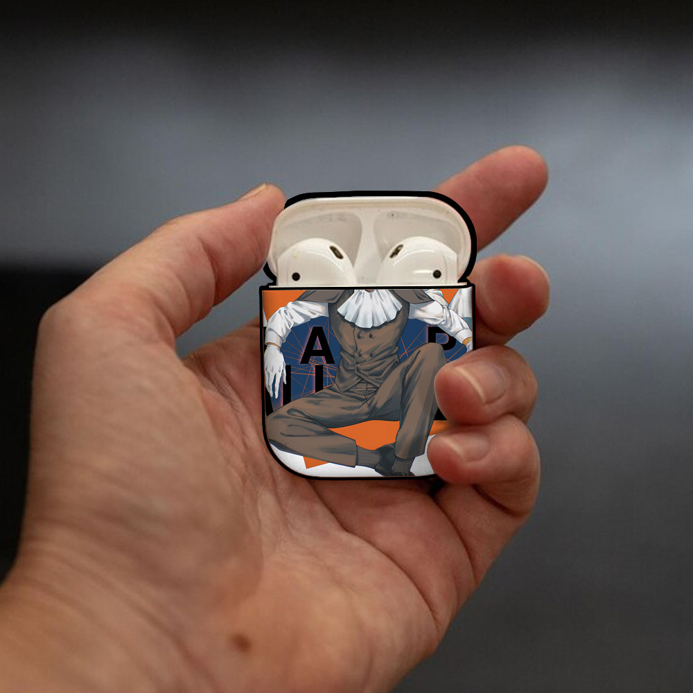 SPY×FAMILY间谍家家酒 AirPods 第2世代保護ケース ハードシェル ブラック 耐衝撃・防指紋・カラビナ付き