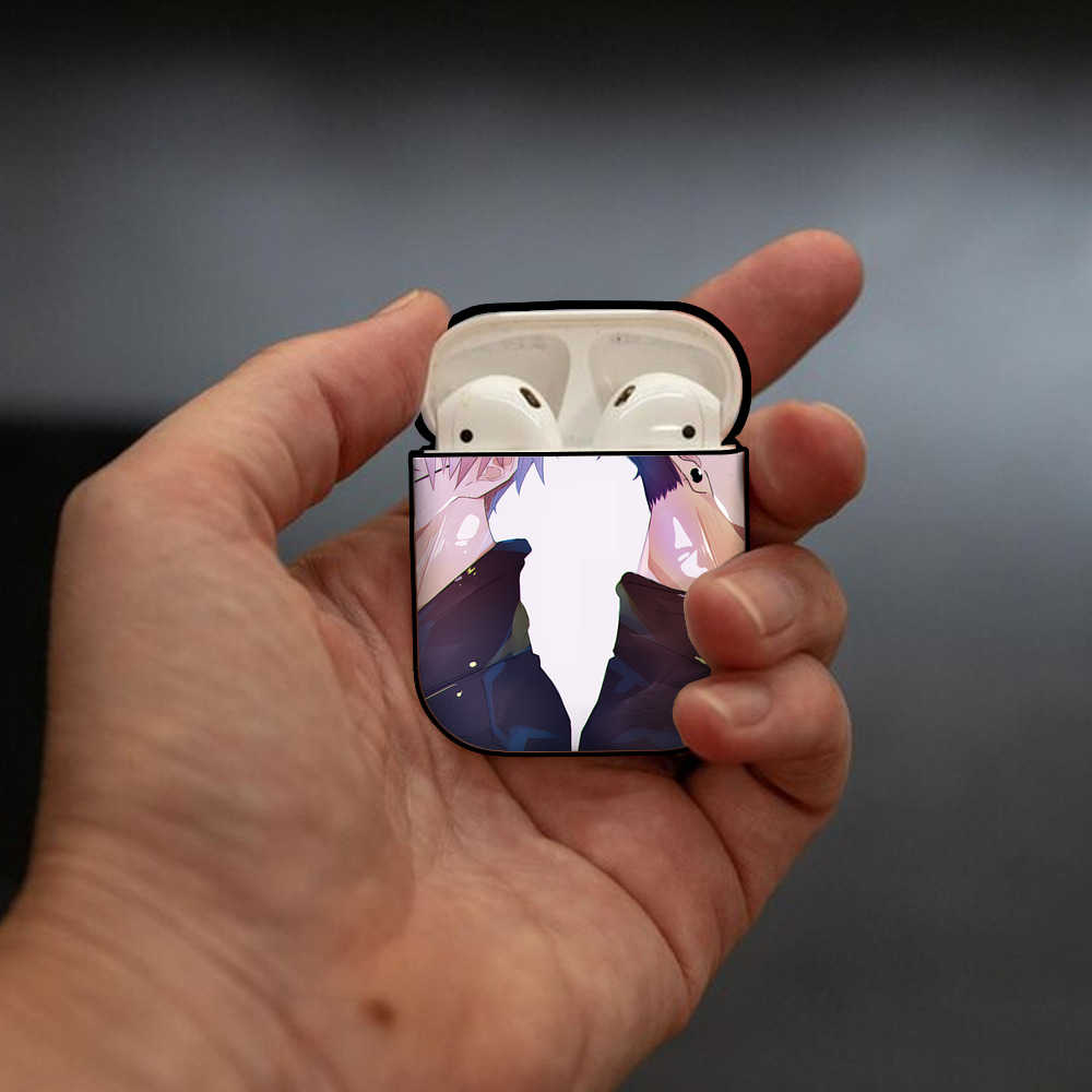 SPY×FAMILY间谍家家酒 AirPods 第2世代保護ケース ハードシェル ブラック 耐衝撃・防指紋・カラビナ付き