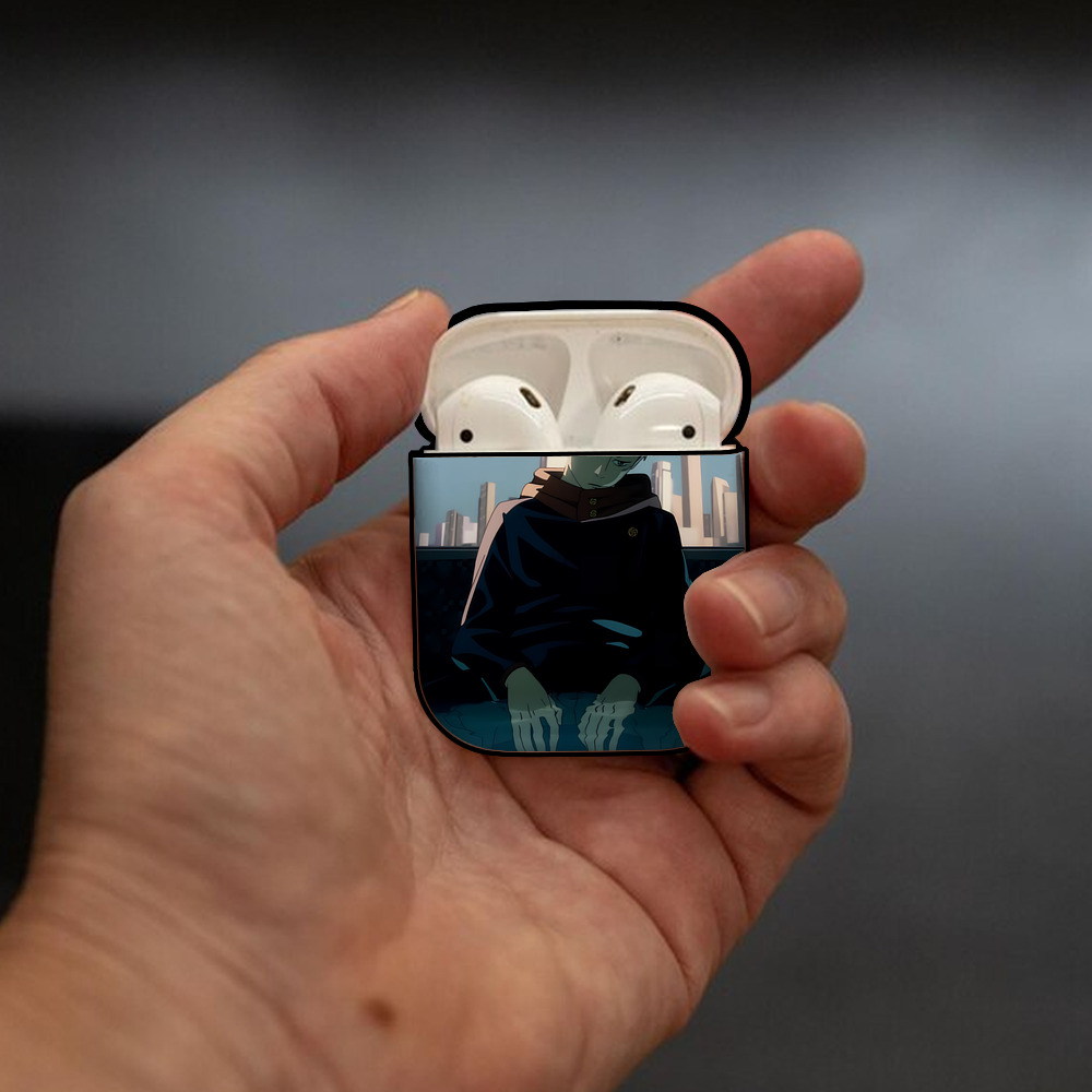 SPY×FAMILY间谍家家酒 AirPods 第2世代保護ケース ハードシェル ブラック 耐衝撃・防指紋・カラビナ付き