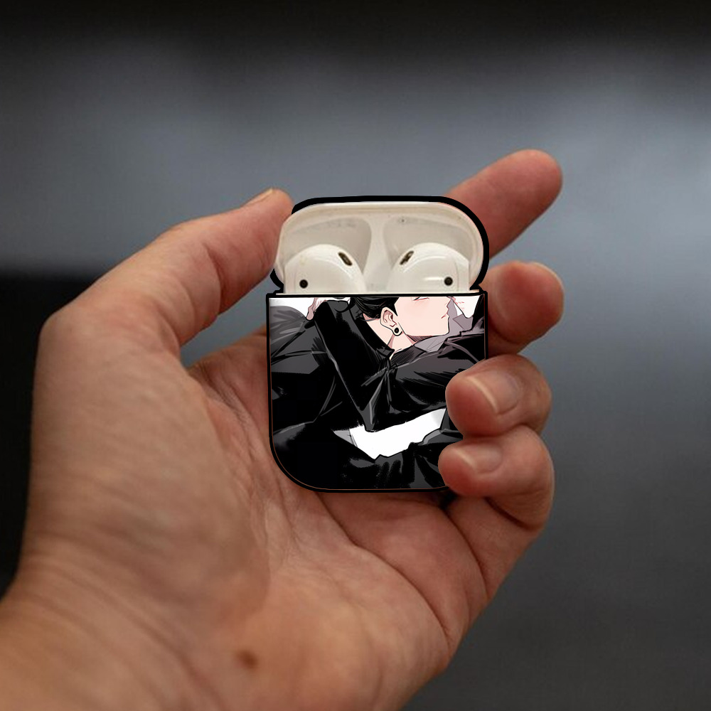 SPY×FAMILY间谍家家酒 AirPods 第2世代保護ケース ハードシェル ブラック 耐衝撃・防指紋・カラビナ付き