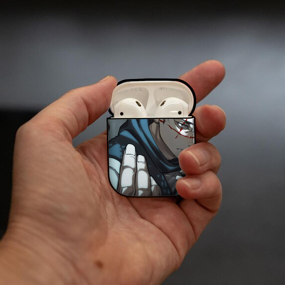 SPY×FAMILY间谍家家酒 AirPods 第2世代保護ケース ハードシェル ブラック 耐衝撃・防指紋・カラビナ付き